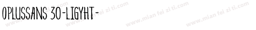 OplusSans 30-ligyht字体转换